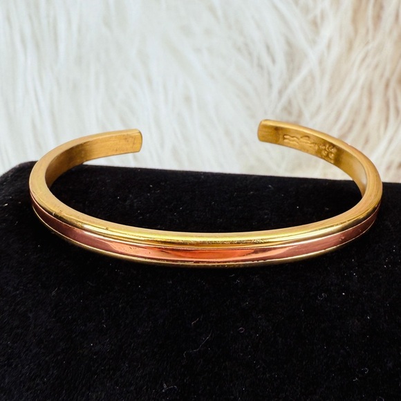 Vintage Sergio Lub California, two toned Cuff Bracelet - Picture 8 of 9